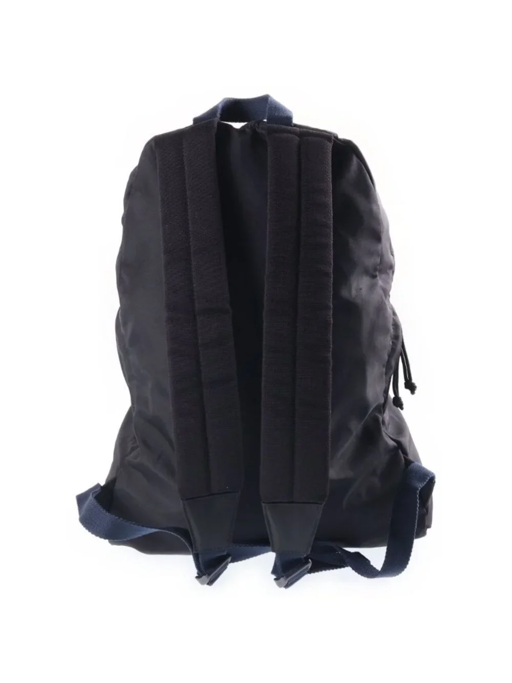 Balenciaga Logo Embroidery Nylon Backpack Black